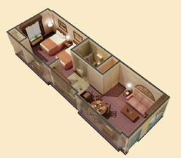 One Bedroom Floorplan